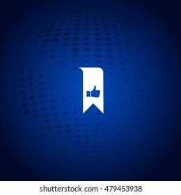 Bookmark symbol vector illustration