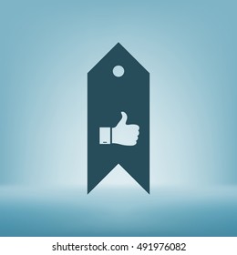Bookmark symbol vector illustration
