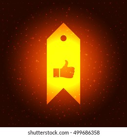 Bookmark symbol vector illustration