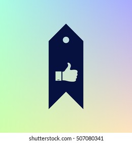 Bookmark symbol vector illustration