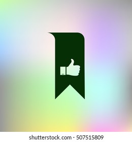 Bookmark symbol vector illustration