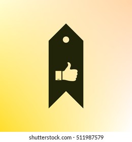 Bookmark symbol vector illustration