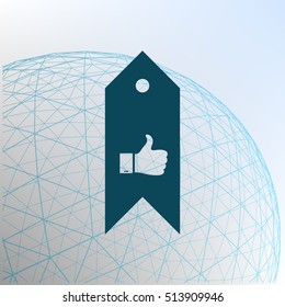 Bookmark symbol vector illustration