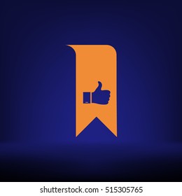 Bookmark symbol vector illustration