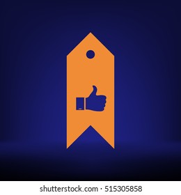 Bookmark symbol vector illustration