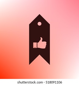 Bookmark symbol vector illustration