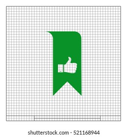 Bookmark symbol vector illustration