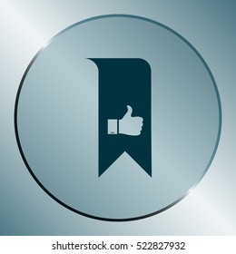 Bookmark symbol vector illustration