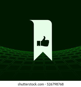 Bookmark symbol vector illustration