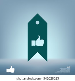 Bookmark symbol vector illustration