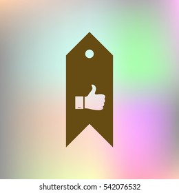 Bookmark symbol vector illustration