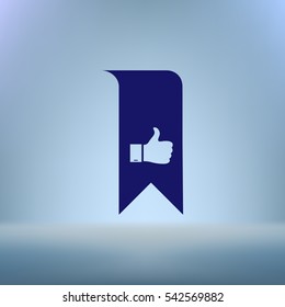 Bookmark symbol vector illustration