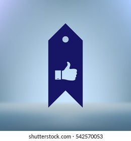 Bookmark symbol vector illustration