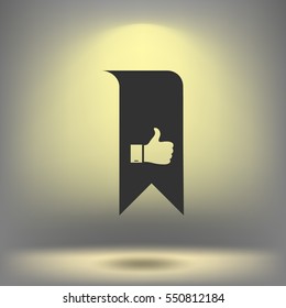 Bookmark symbol vector illustration