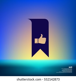 Bookmark symbol vector illustration