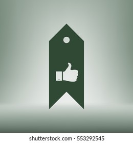 Bookmark symbol vector illustration
