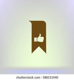 Bookmark symbol vector illustration