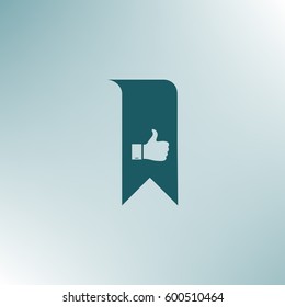 Bookmark symbol vector illustration