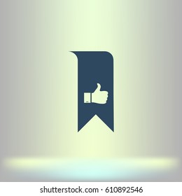Bookmark symbol vector illustration