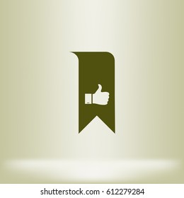 Bookmark symbol vector illustration