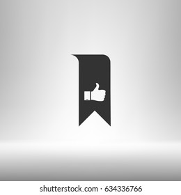 Bookmark symbol vector illustration
