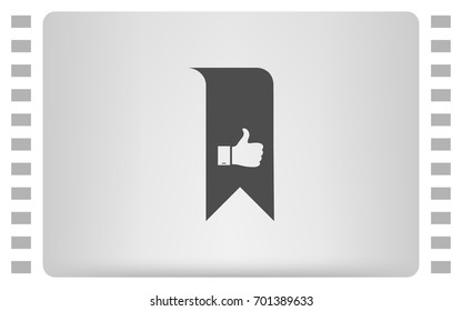 Bookmark symbol vector illustration