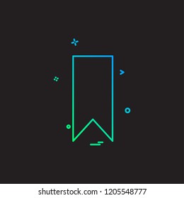 Bookmark tag icon design vector