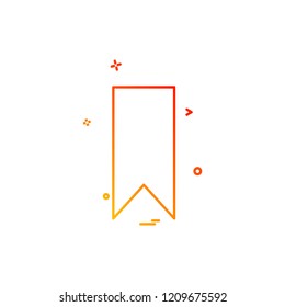 Bookmark tag icon design vector