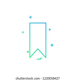 Bookmark tag icon design vector