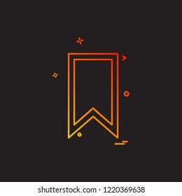 Bookmark tag icon design vector