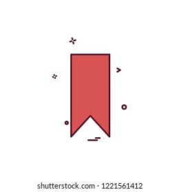 Bookmark tag icon design vector