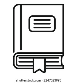 Bookmark tag icon outline vector. Template add. Top collection