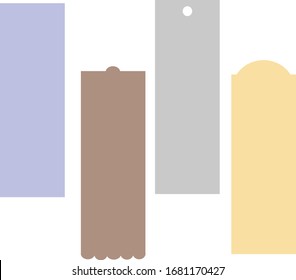 bookmark template vector bundles, using this can create own bookmarks