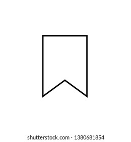 Bookmark vector border icon. This icon use for admin panels, website, interfaces, mobile apps