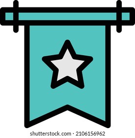 Lesezeichen-Vektorfarbzeichen-Symbol