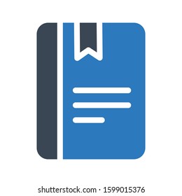 bookmark vector glyph color icon 