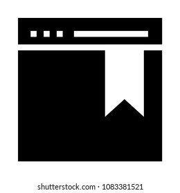 bookmark vector glyphs icon
