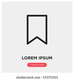 Bookmark vector icon