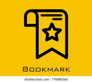 Bookmark vector icon