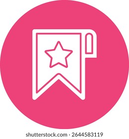 Bookmark vector icon. Can be used for printing, mobile and web applications.