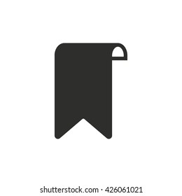 Bookmark   vector icon. Illustration isolated on white  background for graphic and web design.