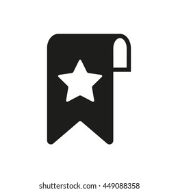 Bookmark vector icon. Illustration isolated on white background for graphic and web design.