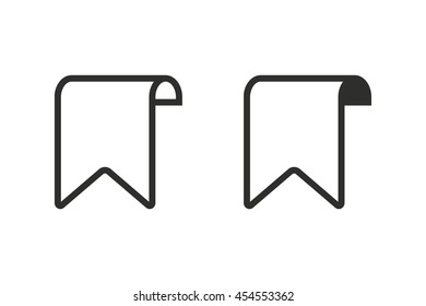 Bookmark vector icon. Illustration isolated on white background for graphic and web design.