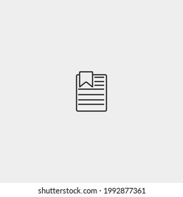Bookmark vector icon illustration sign