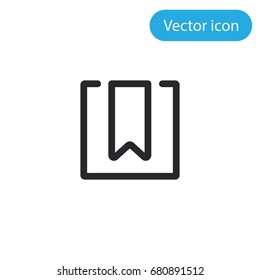 Bookmark vector icon, illustration symbol