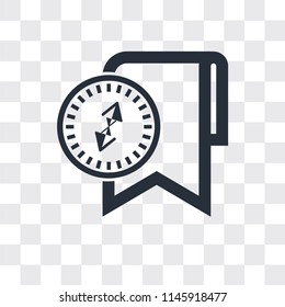 Bookmark vector icon isolated on transparent background, Bookmark logo concept