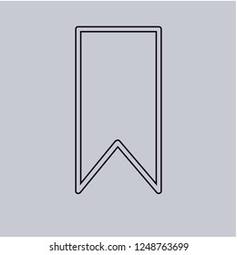 Bookmark vector icon. Modern, simple, isolated, flat best quality icon for web site designs or mobile apps. Vector illustration.