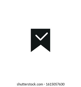bookmark vector icon on white background