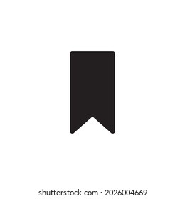 Bookmark vector icon. Reading mark symbol. Web and application interface button. Read note book sign.