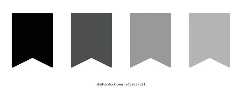 Bookmark vector icon. Reading mark symbol. Read note book sign. save icon button for web and application interface button . Vector Illustration . Eps 10 . 